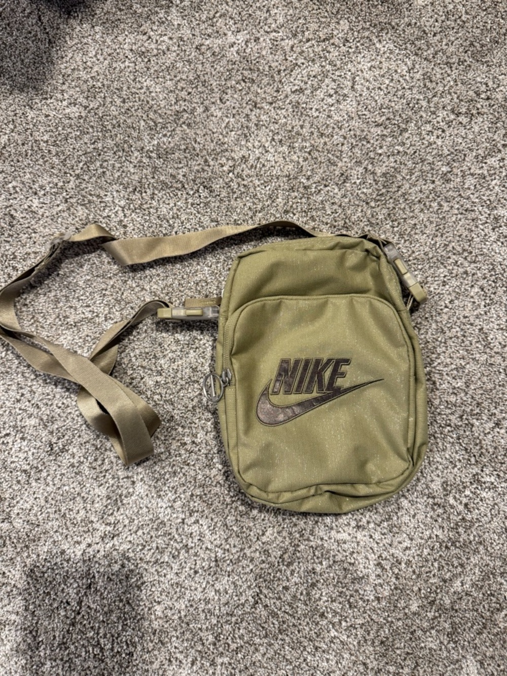 Nike Olive Green Crossbody Sling Bag